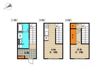 MOK-TERRACE　中河原の物件間取画像